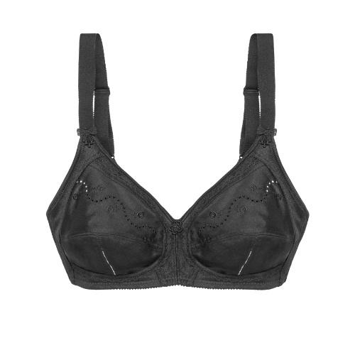 Triumph Doreen + Cotton 01 black non-padded bra