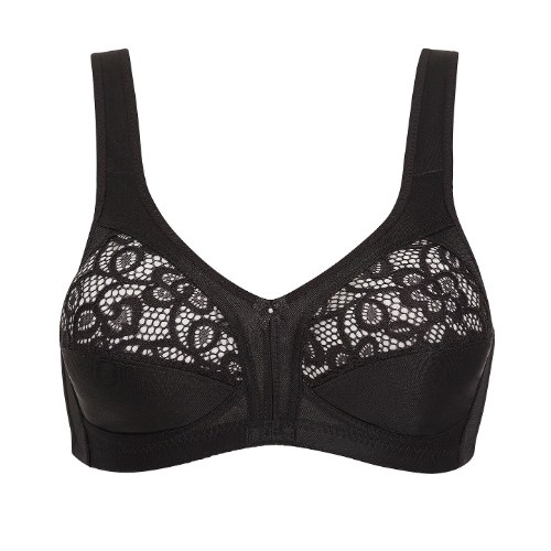 Naturana Heritage black wireless bra