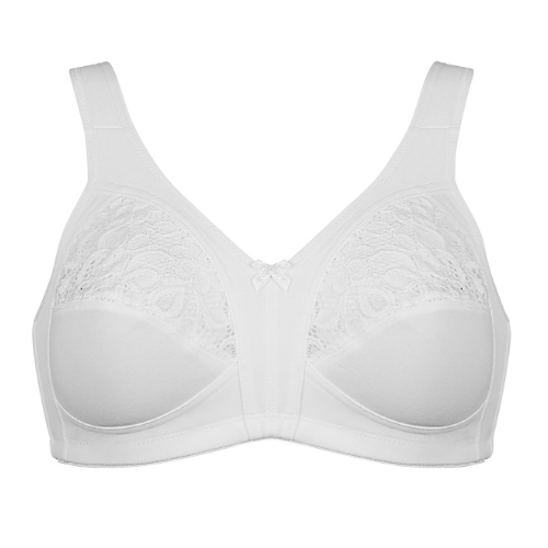 Naturana Heritage white wireless bra