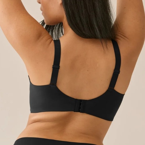Naturana Side smoother black wireless bra