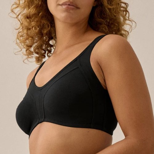 Naturana Heritage black wireless bra