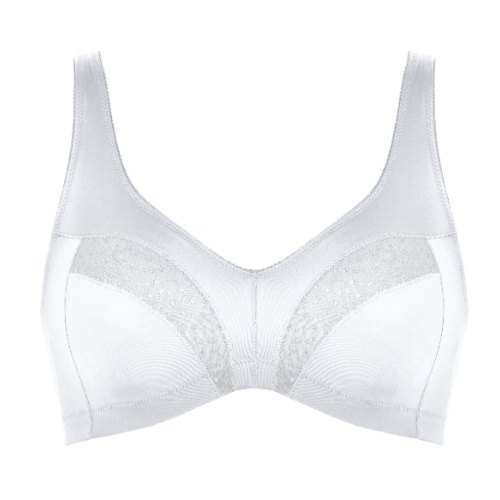 Naturana Heritage white wireless bra