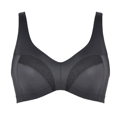 Naturana Heritage black wireless bra