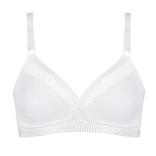 Naturana Heritage white wireless bra