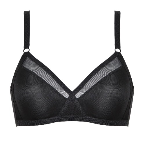 Naturana Heritage black wireless bra