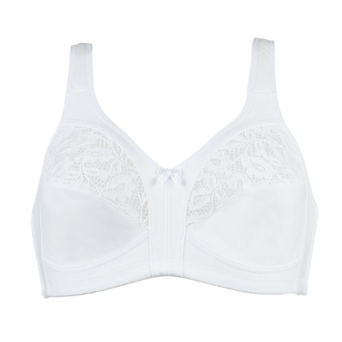 Naturana Heritage white wireless bra