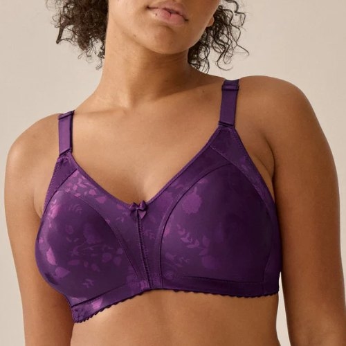 Naturana Minimizer purple wireless bra