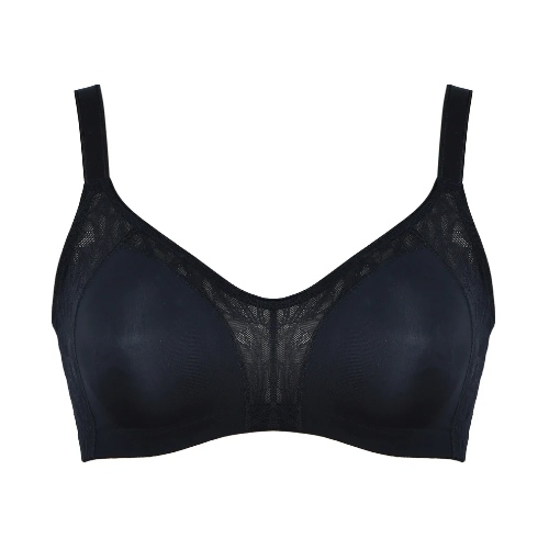 Naturana Minimizer black wireless bra