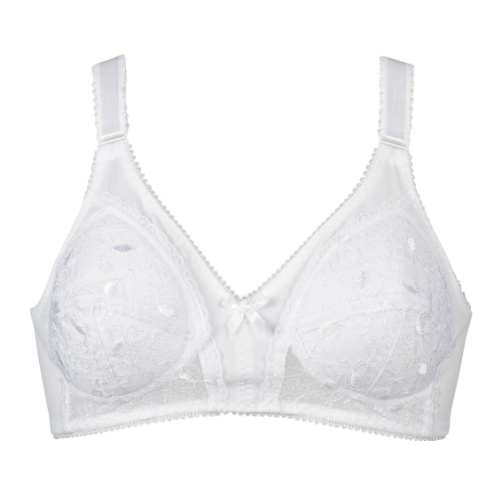 Naturana Heritage white wireless bra