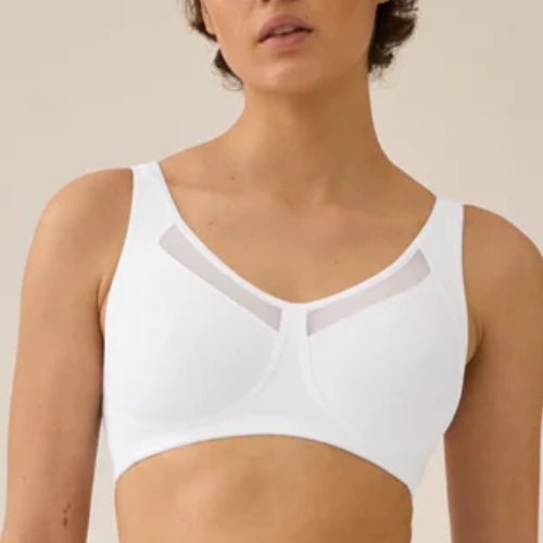 Naturana Heritage white wireless bra
