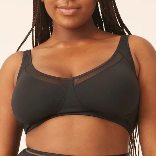 Naturana Heritage black wireless bra