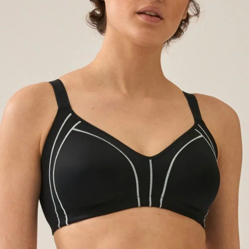 Naturana Minimizer black wireless bra
