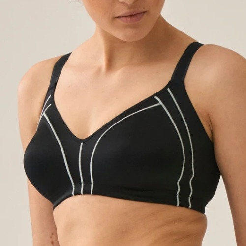 Naturana Minimizer black wireless bra