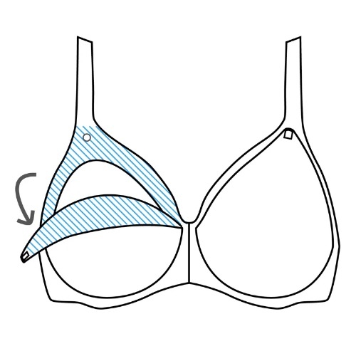 Naturana Solutions white nursing bra