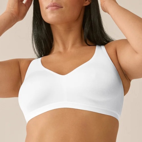 Naturana Minimizer white wireless bra