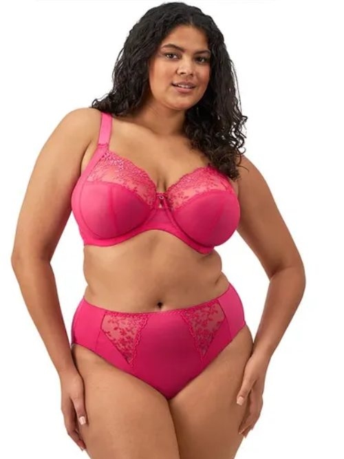 Elomi Zarla pink high waist brief