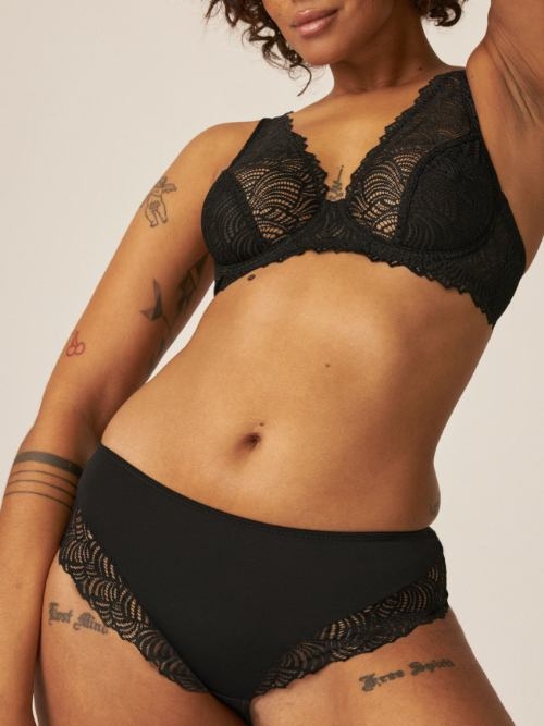 Naturana Everyday black non-padded bra