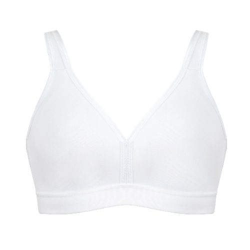 Naturana Heritage white wireless bra