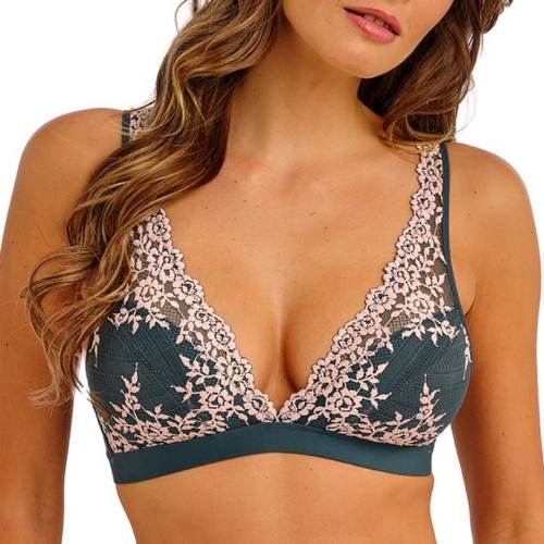 Wacoal Lingerie Embrace Lace grey/pink wireless bra