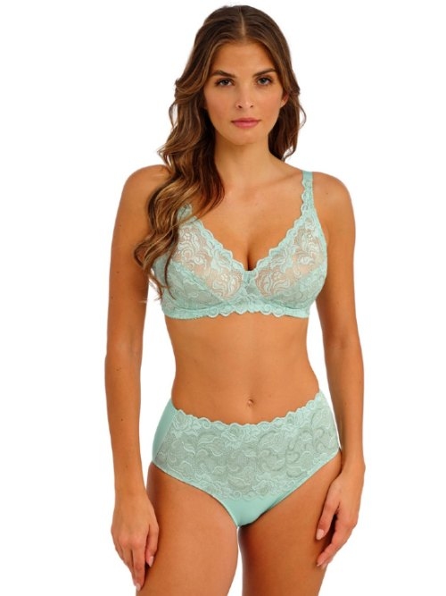Wacoal Lingerie Eglantine blue high waist brief