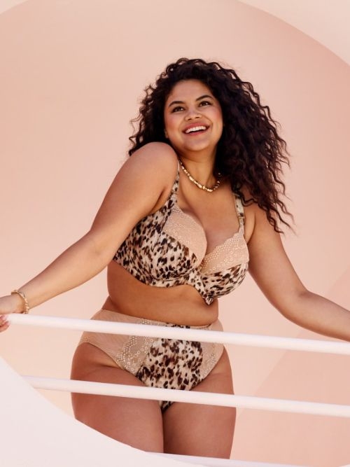 Elomi Lucie animal print non-padded bra