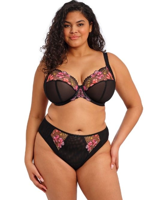 Elomi Teagan black high waist brief