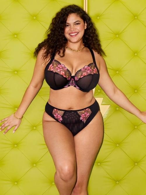 Elomi Teagan black high waist brief