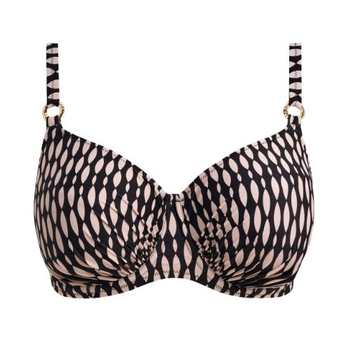 Fantasy Swim Shell Bay black padded bikini bra