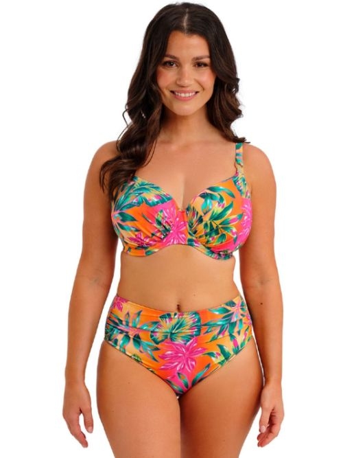 Fantasy Swim Sunset Reef orange padded bikini bra