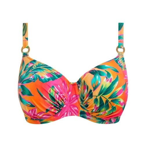 Fantasy Swim Sunset Reef orange padded bikini bra