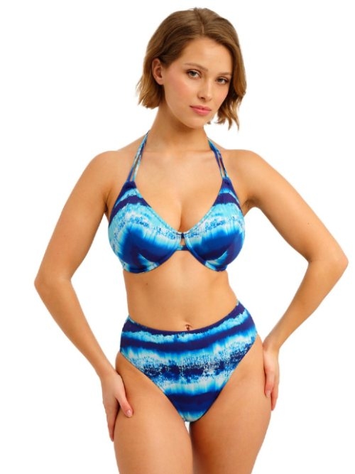 Freya Swim Cadiz Coast blue padded bikini bra