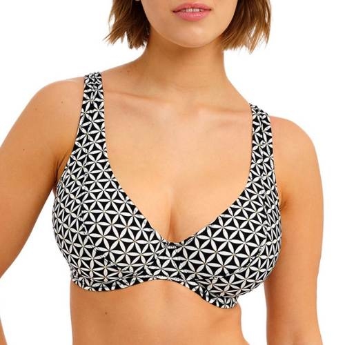Freya Swim Koh Tao black/white soft-cup bikini bra