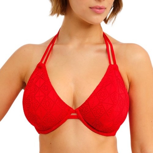 Freya Swim Nomad Nights red padded bikini bra