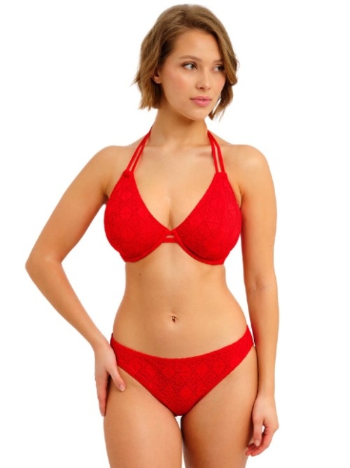 Freya Swim Nomad Nights red padded bikini bra