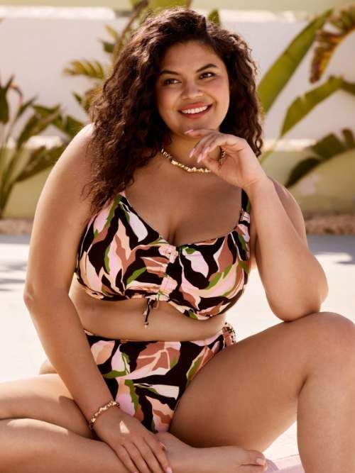 Elomi Swim Ocean Avenue black padded bikini bra