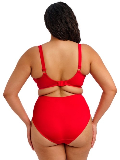 Elomi Swim Plain Sailing red soft-cup bikini bra