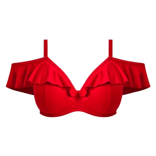Elomi Swim Plain Sailing red padded bikini bra