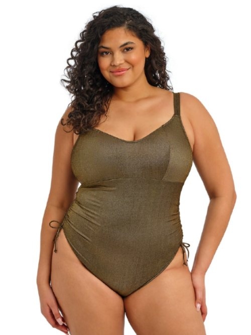 Elomi Swim Sunset Shimmer gold bathingsuit