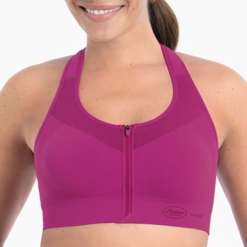 Anita Active Easy Move ZIP candy pink sport bra