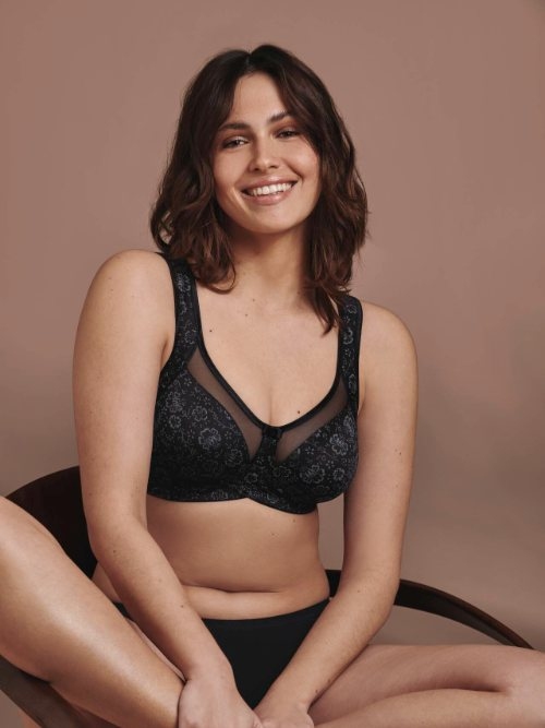 Anita Clara black/grey wireless bra