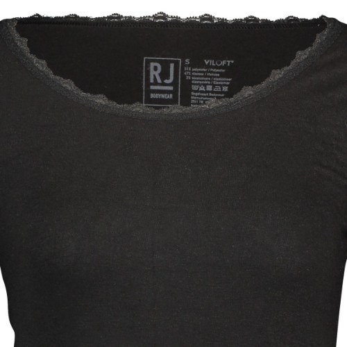 RJ Bodywear Thermo Pro black ladies thermo t-shirt