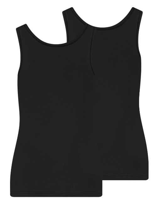 RJ Bodywear Pure Color Extra comfort black singlet