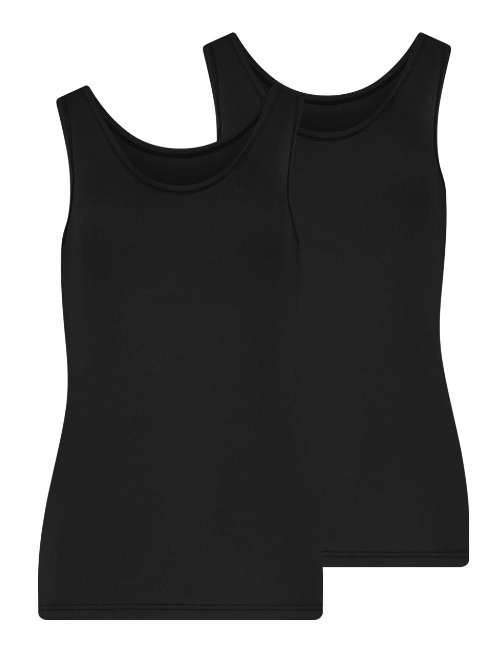 RJ Bodywear Pure Color Extra comfort black singlet
