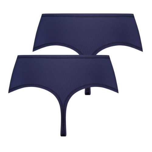 RJ Bodywear Pure Color Extra comfort navy blue thong