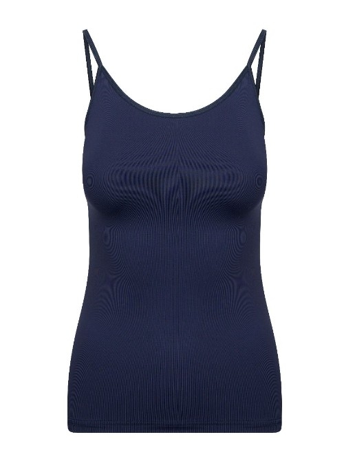 RJ Bodywear Pure Color navy blue spaghetti top