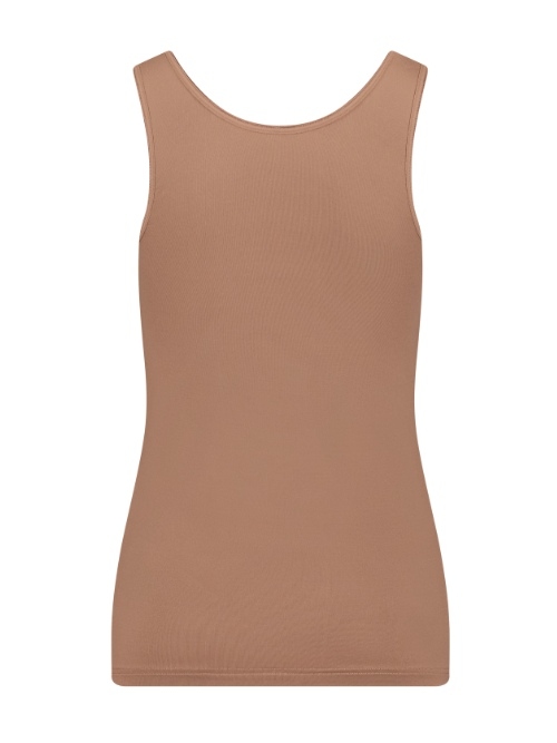 RJ Bodywear Pure Color brown singlet