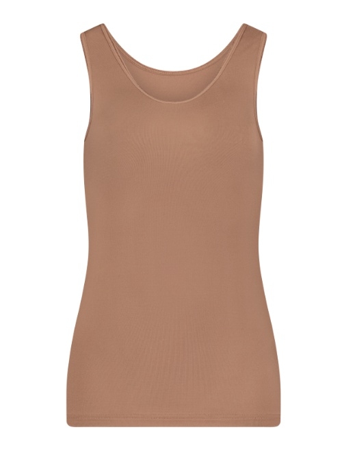 RJ Bodywear Pure Color brown singlet
