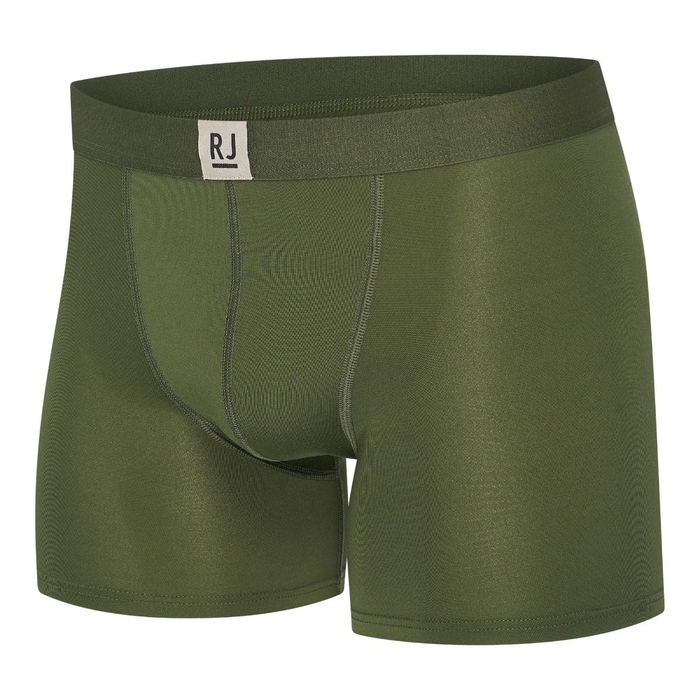 RJ Bodywear Men Alca green cotton boxer short