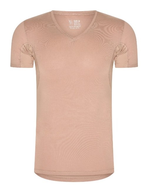 RJ Bodywear Men Sweatproof beige shirt