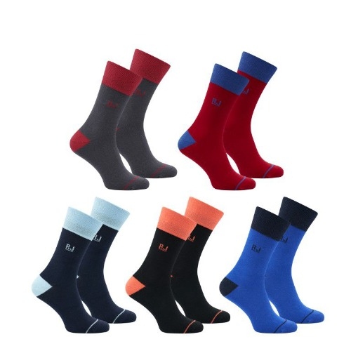 RJ Bodywear Men Pure Color  multicolor socks